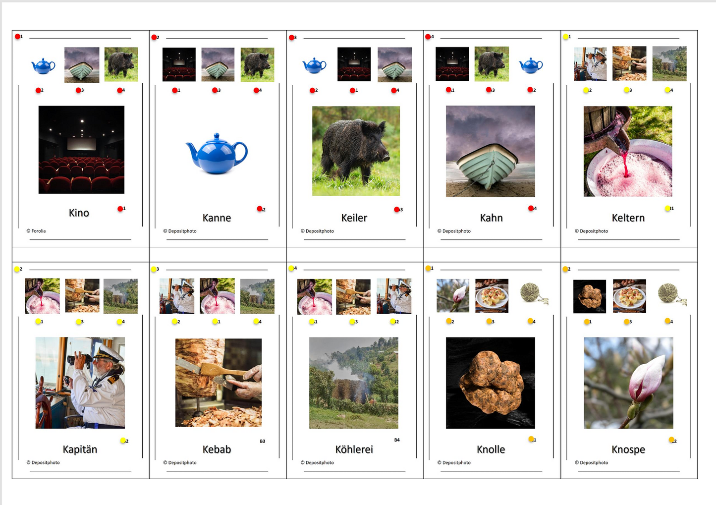 Laut-Quartett – Laut /k/ | Lernspiel mit 32 Karten aus stabilem 250g Papier (90 × 57 mm)