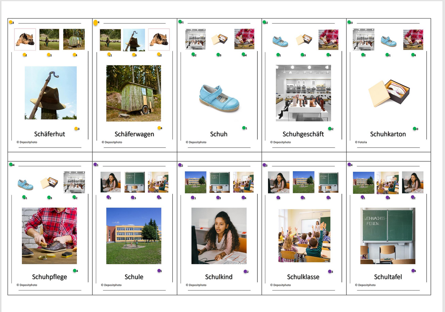 Laut-Quartett – Konsonantenverbindung „sch“ im Anlaut | Lernspiel mit 32 Karten aus stabilem 250g Papier (90 × 57 mm)