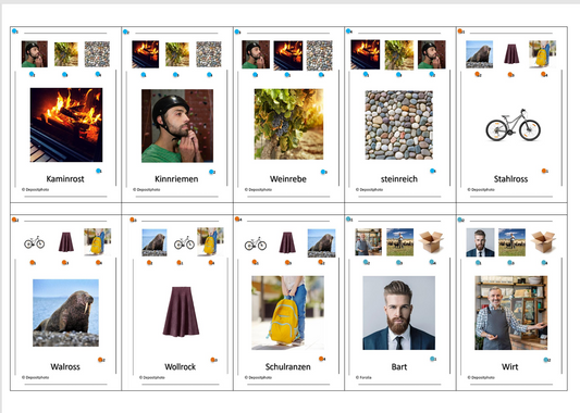 Laut-Quartett – Laut /r/ | Lernspiel mit 32 Karten aus stabilem 250g Papier (90 × 57 mm)