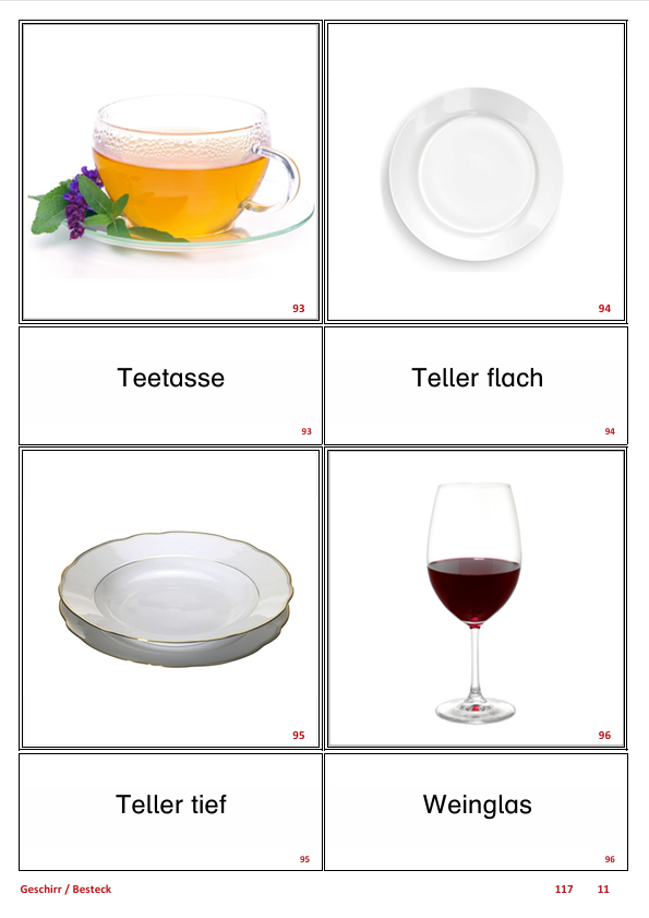 ATLANTIS – [Geschirr & Besteck] | Sprachförderung & Aphasietraining mit 20 Karten