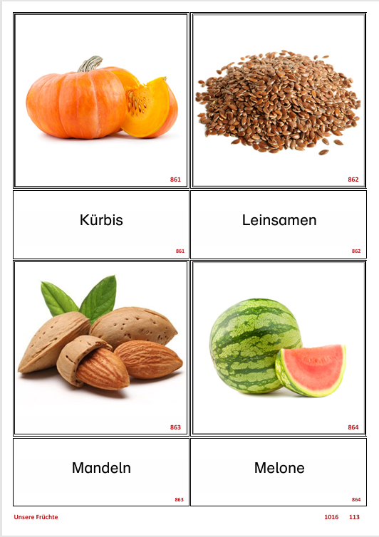 ATLANTIS – [Unsere Früchte] | Sprachförderung & Aphasietraining mit 24 Karten