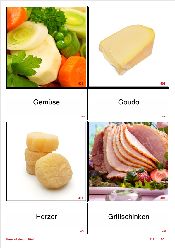 ATLANTIS – [Unsere Lebensmittel] | Sprachförderung & Aphasietraining mit 59 Karten