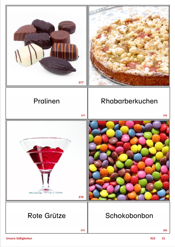 ATLANTIS – [Unsere Süßigkeiten] | Sprachförderung & Aphasietraining mit 20 Karten