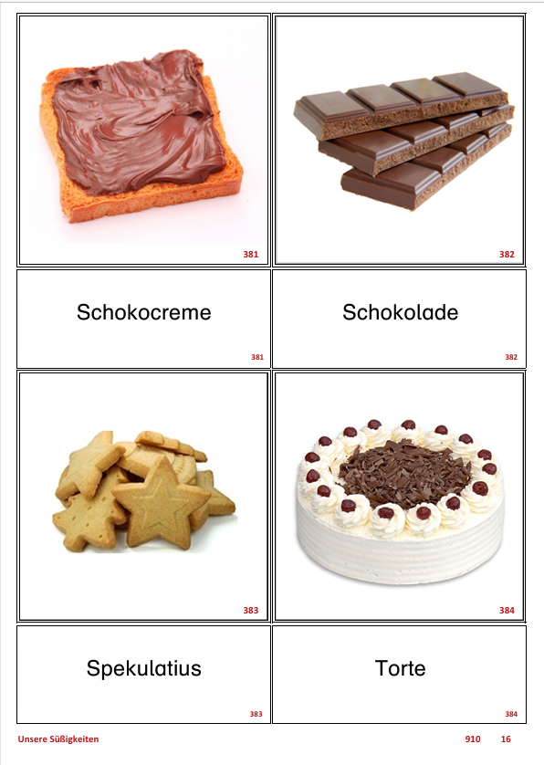 ATLANTIS – [Unsere Süßigkeiten] | Sprachförderung & Aphasietraining mit 20 Karten