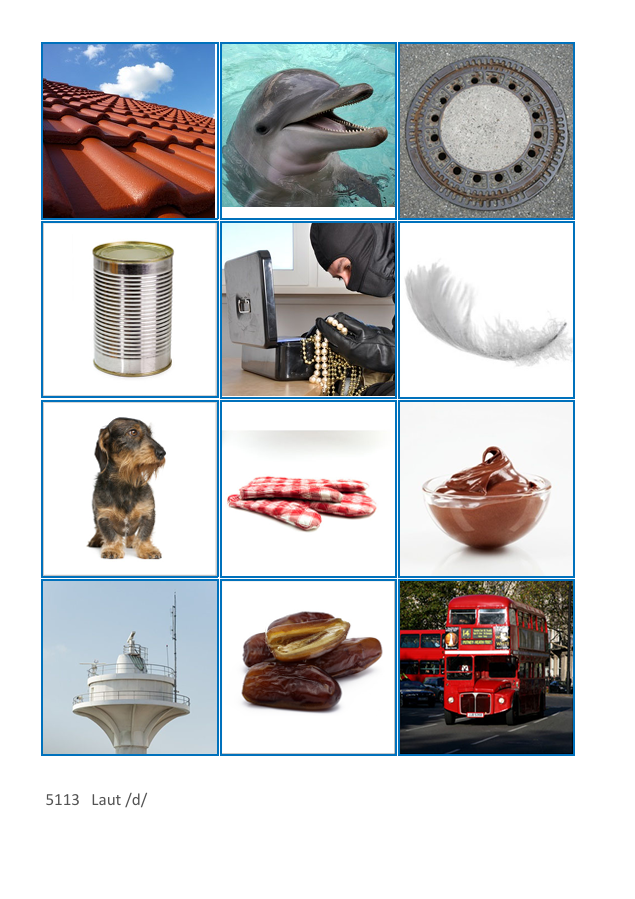 Laut-Bild-Memory – Laut D | Sprachförderung & Aphasie-Training mit 23 Bildpaare