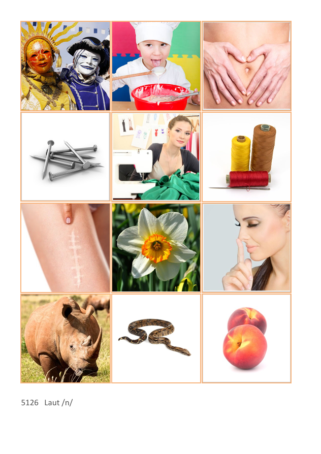 Laut-Bild-Memory – Laut N | Sprachförderung & Aphasie-Training mit 23 Bildpaare