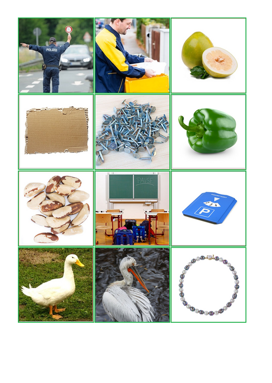 Laut-Bild-Memory – Laut P | Sprachförderung & Aphasie-Training mit 23 Bildpaare