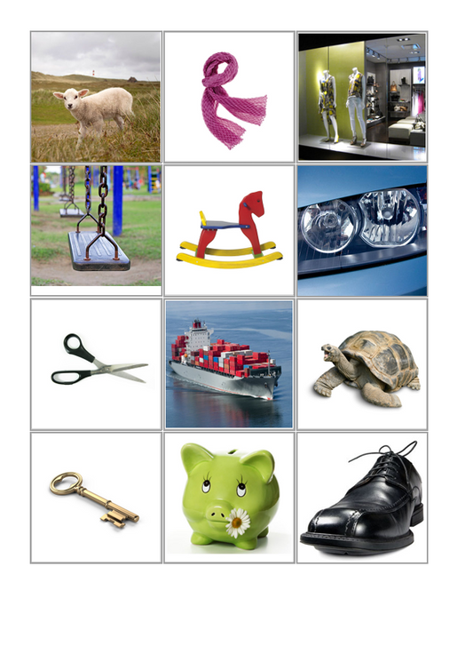 Laut-Bild-Memory – Laut SCH | Sprachförderung & Aphasie-Training mit 23 Bildpaare