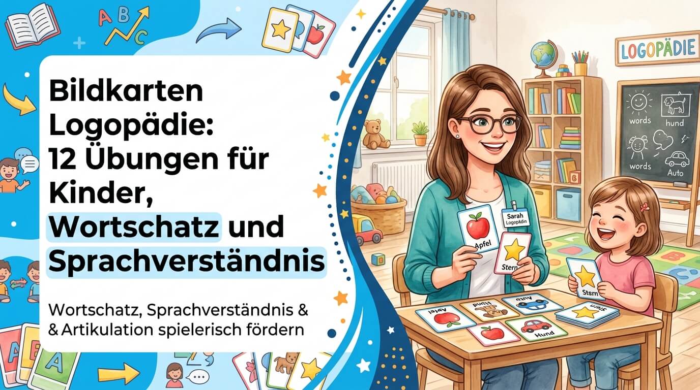 Bildkarten Logopädie: 12 Übungen für Kinder, Wortschatz und Sprachverständnis